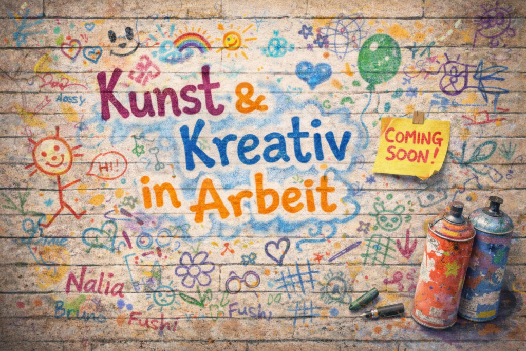 kunst und kreativ in arbeit
